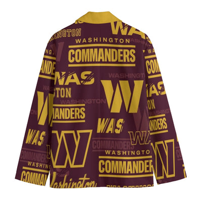 Blazer de cuello de solapa plana Washington Commanders