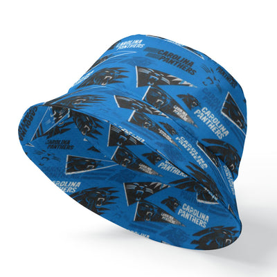 Carolina Panthers Reversible Bucket Hat Double-Sided Design Fashionable Polyester