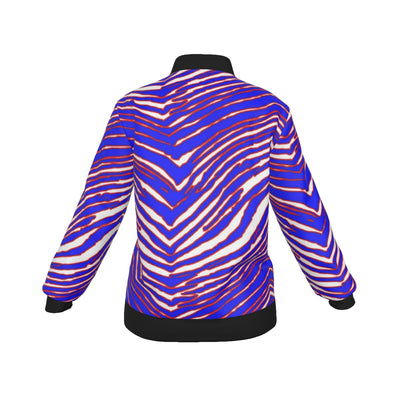 Chaqueta de mujer con estampado de cebra de los Buffalo Bills de la NFL