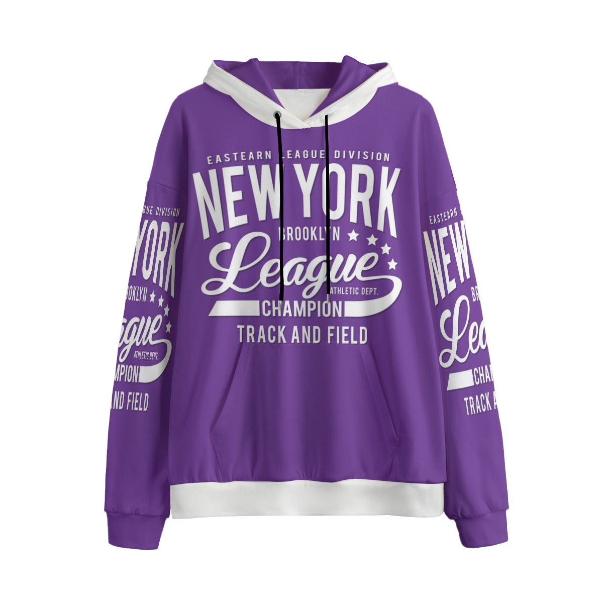 Varsity New York purple Unisex Plus Fleece Pullover Hoodie