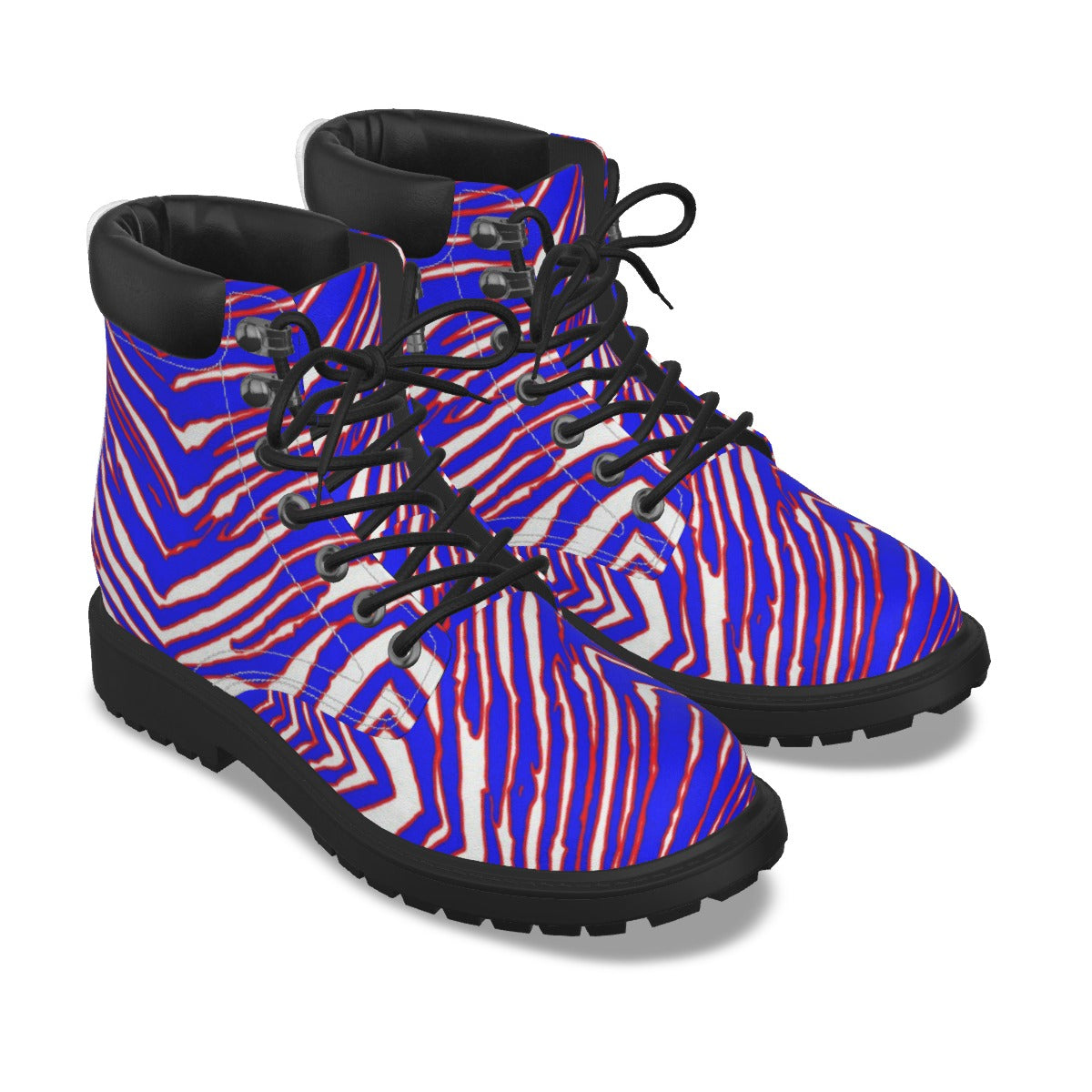 NFL Buffalo Bills zubaz Short Boots red blue white zebra print