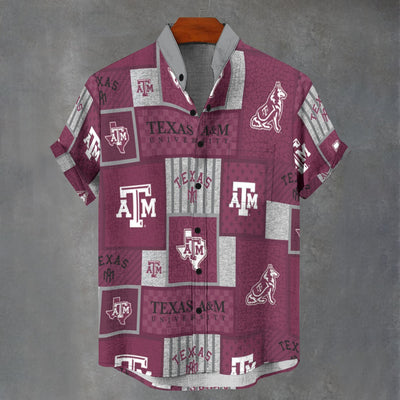 Texas A&M University - Aggies Shirt|110GSM Imitation Flax