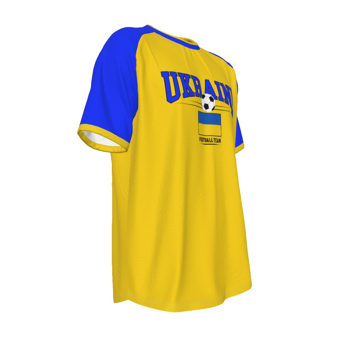 UKRAINE EUro football team O-neck Short Sleeve T-shirt