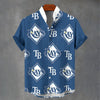 Tampa Bay Rays Stand Collar Shirt in 110GSM Imitation Flax for Ultimate Comfort and Style