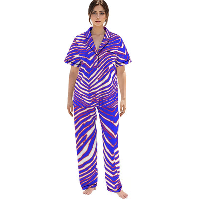 Conjunto de pijama con estampado de cebra de los Buffalo Bills de la NFL para mujer