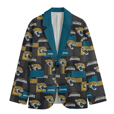 Blazer con cuello de solapa plana de los Jacksonville Jaguars