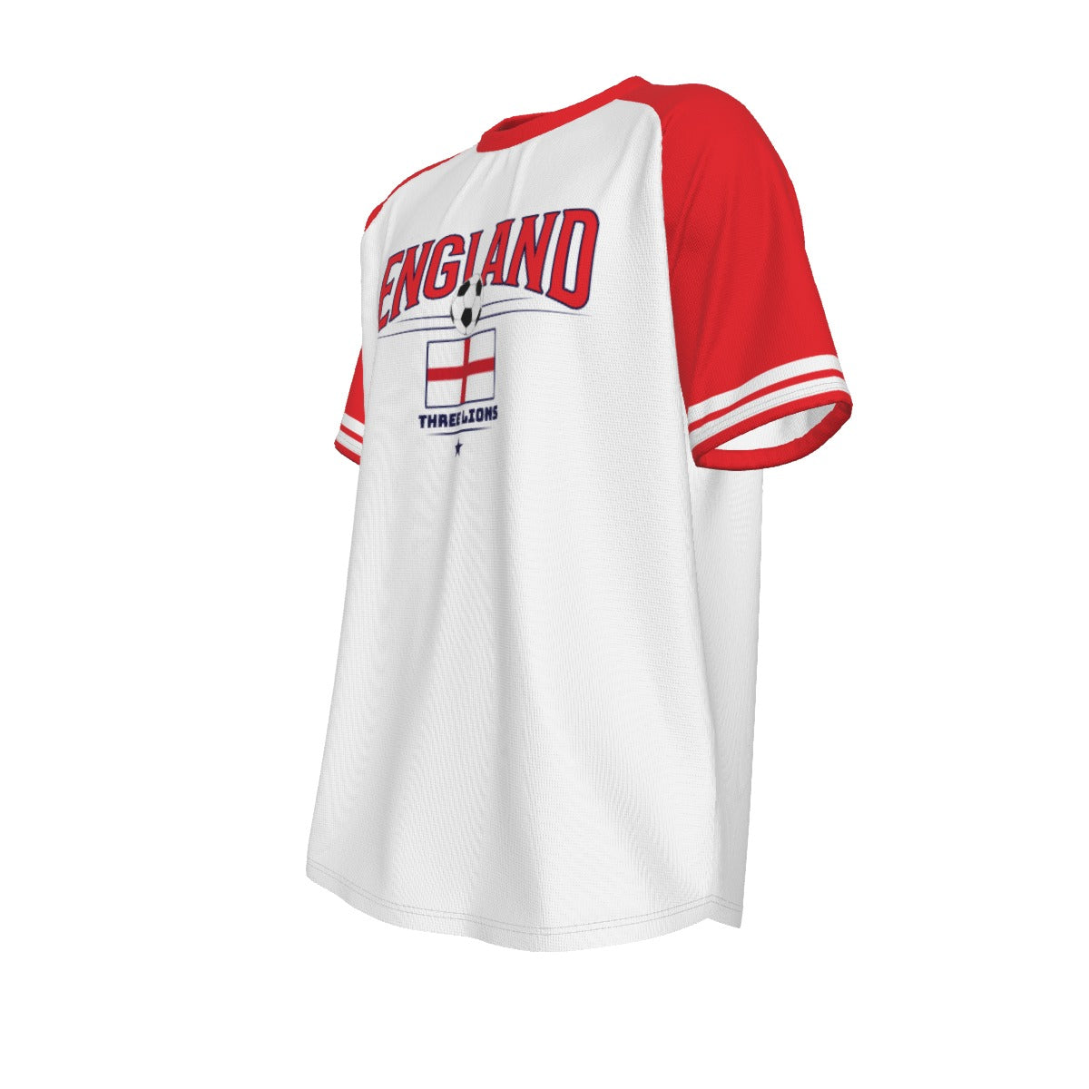 Camiseta de manga corta con cuello redondo de la selección nacional de fútbol de Inglaterra