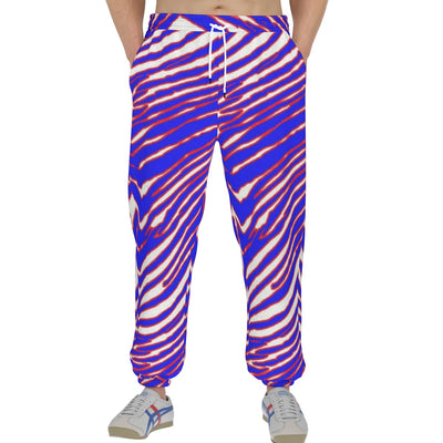 Pantalones deportivos gruesos para hombre con estampado de cebra de los Buffalo Bills de la NFL