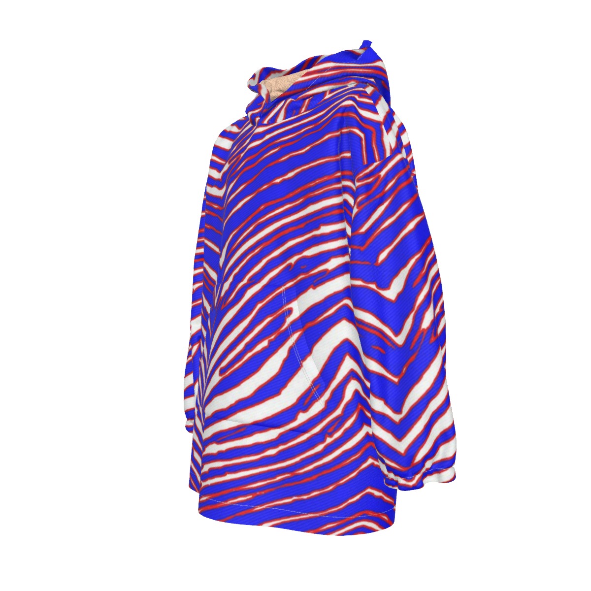 Buffalo Bills zubaz Kid's Sherpa Fleece Hoodie Blanket