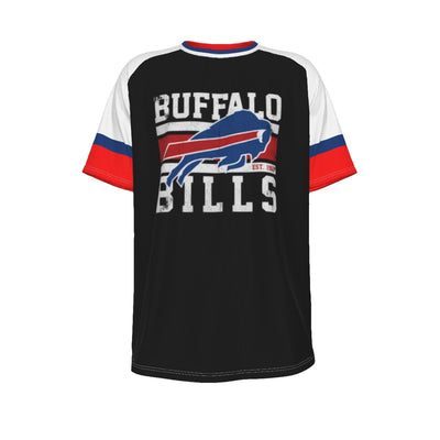 Buffalo Bills Nfl football raglan Short Sleeve T-shirt