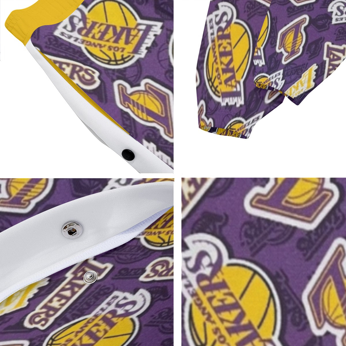 Pantalones deportivos de baloncesto de la NBA de Los Ángeles Lakers