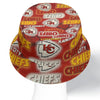 Kansas City Chiefs Double-Sided Printed Bucket Hat for Stylish Versatility