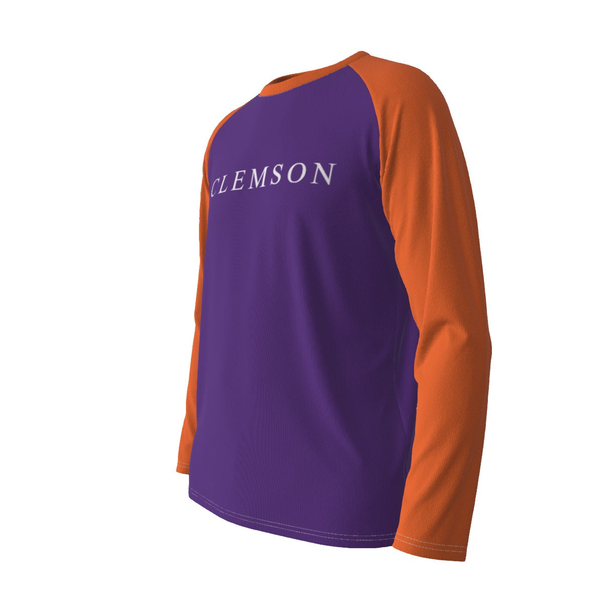 Universidad de Clemson - Camiseta de manga larga con mangas raglán de los Tigers