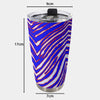 Nfl Football Buffalo Bills zubaz zebra print  Tumbler 20oz