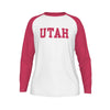 Universidad de Utah - Camiseta de manga larga con mangas raglán de los Utes