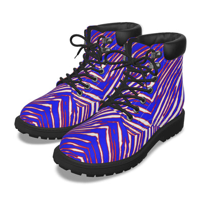 NFL Buffalo Bills zubaz Short Boots red blue white zebra print