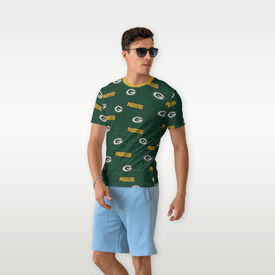 All Over Print Green Bay Packers T Shirt for Men and Women