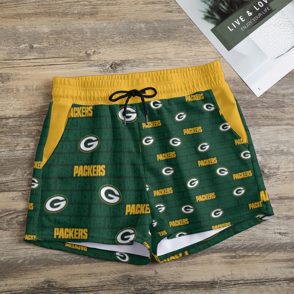 Pantalones cortos casuales de los Green Bay Packers 