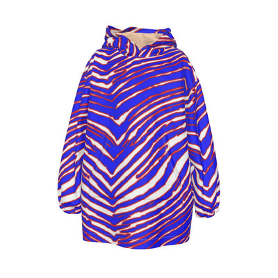 Buffalo Bills zubaz Kid's Sherpa Fleece Hoodie Blanket