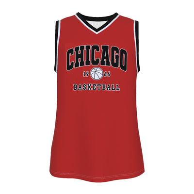 Chicago Bulls V Neck Basketball Top