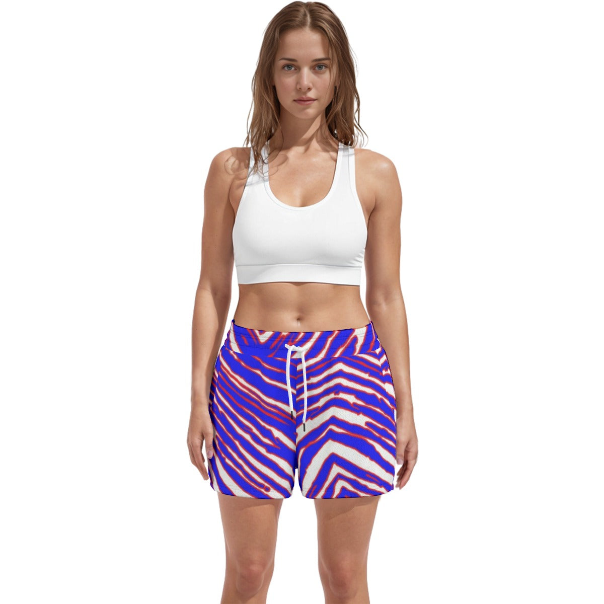 Pantalones cortos con estampado de cebra de los Buffalo Bills de la NFL para mujer