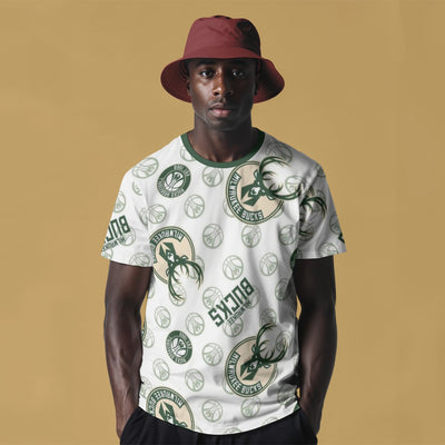 Milwaukee Bucks All Over Print T-Shirt for Comfort and Style