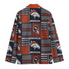 Denver Broncos Flat Lapel Collar Blazer