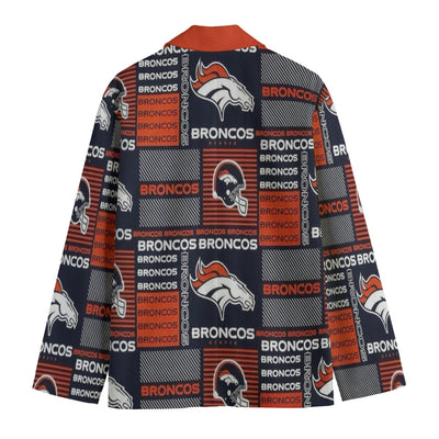 Blazer con cuello de solapa plana de los Denver Broncos