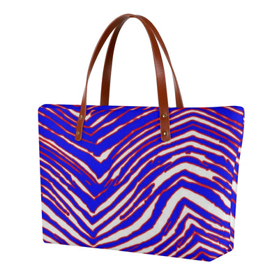 Bolsa de tela con estampado de cebra de los Buffalo Bills de la NFL | Tela de buceo