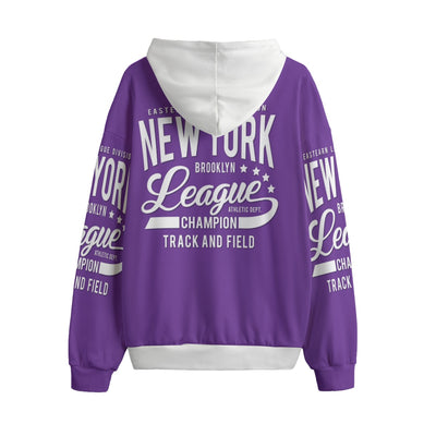 Varsity New York purple Unisex Plus Fleece Pullover Hoodie