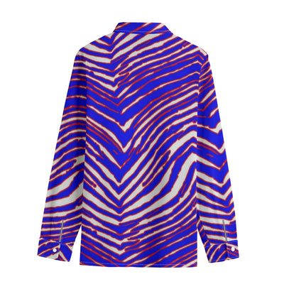 Camisa de cuello solapa con tapeta oculta para hombre de los Buffalo Bills de la NFL | Popelina de algodón de 115 g/m²