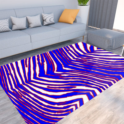Tapete de fieltro con estampado de cebra de los Buffalo Bills de la NFL