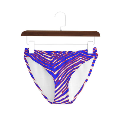 Calzoncillos de mujer con estampado de cebra de los Buffalo Bills de la NFL