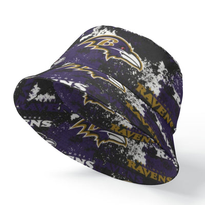 Baltimore Ravens Reversible Bucket Hat with Double-Sided Print Design