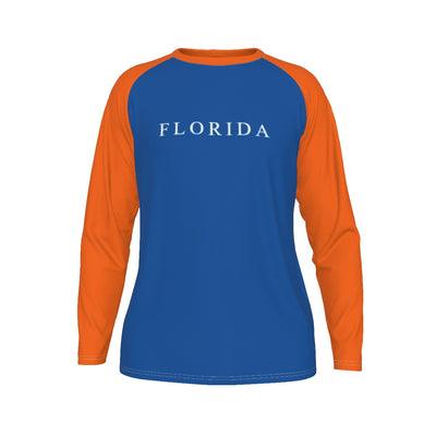 Universidad de Florida - Camiseta de manga larga con mangas raglán de los Gators