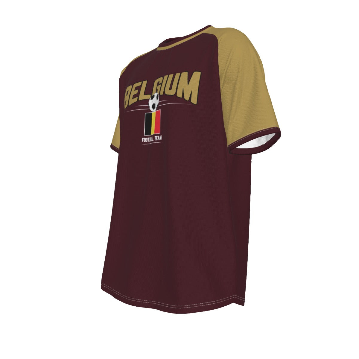 Camiseta de manga corta con cuello redondo de la selección de fútbol de Bélgica