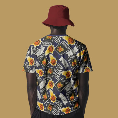 Phoenix Suns Seamless Pattern T-Shirt for Ultimate Comfort and Style