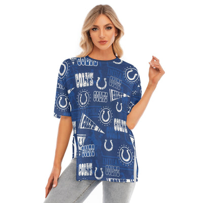 Indianapolis Colts Women's Short Sleeve Hem Split T-Shirt