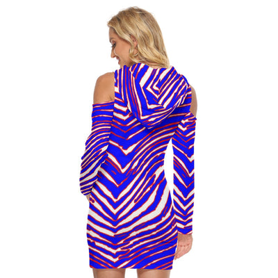 Vestido ajustado con estampado de cebra de los Buffalo Bills de la NFL para mujer