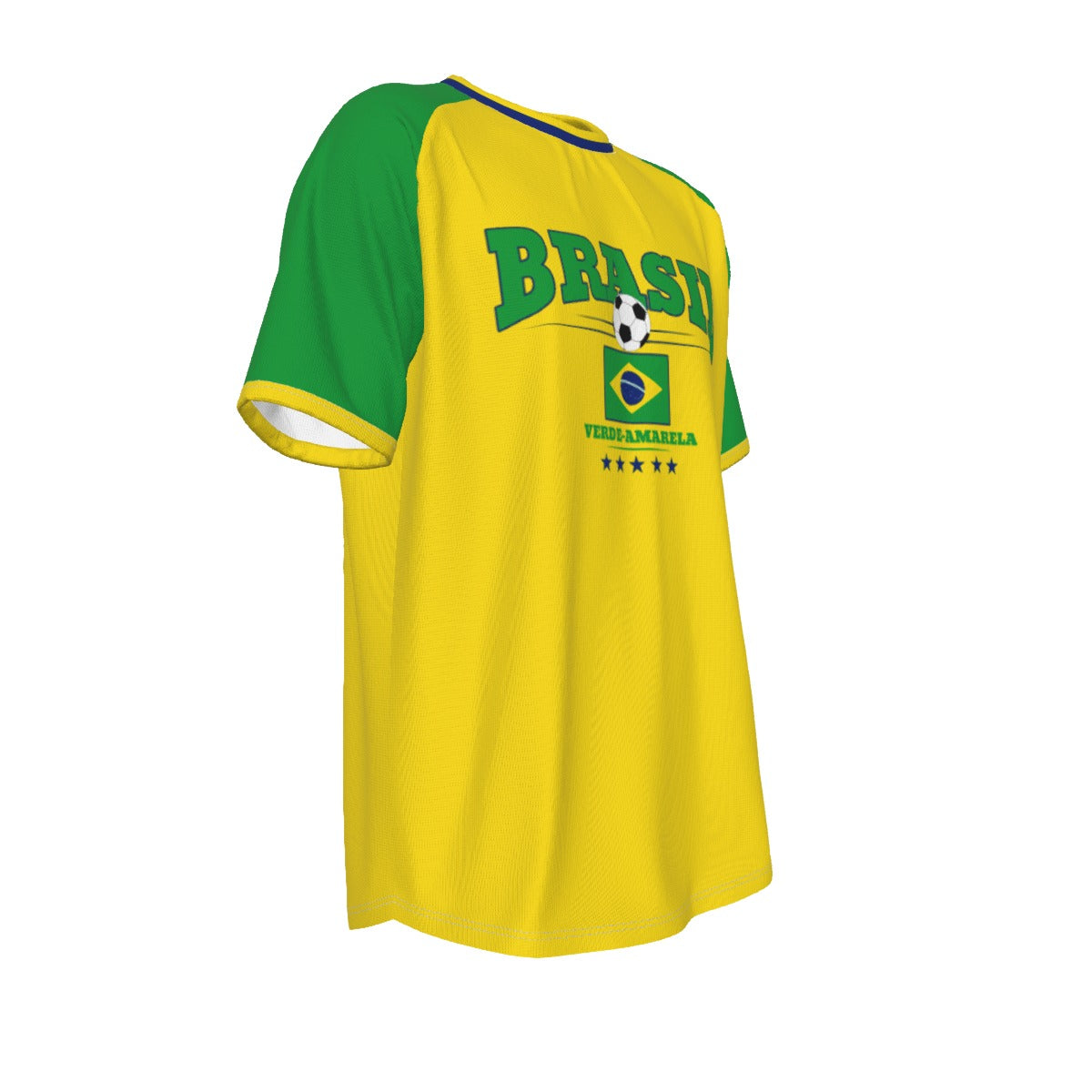 BRASIL - football team verde amarela O-neck Short Sleeve T-shirt