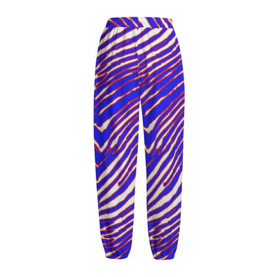 Pantalones de polar de punto unisex con estampado de cebra de los Buffalo Bills de la NFL 
