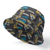Jacksonville Jaguars Reversible Bucket Hat with Double-Sided Print Design