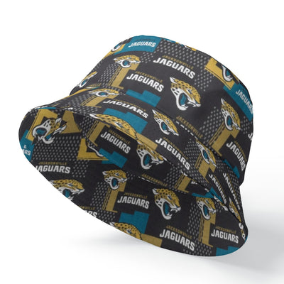 Jacksonville Jaguars Reversible Bucket Hat with Double-Sided Print Design