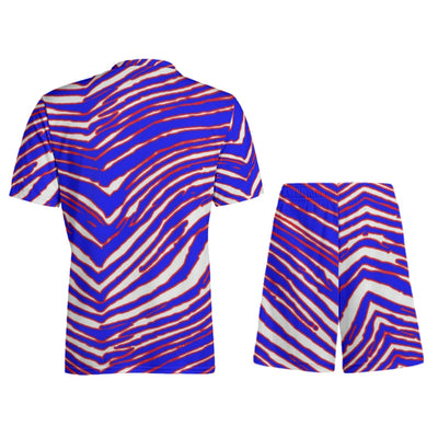 Conjunto de camiseta deportiva infantil con estampado de cebra de los Buffalo Bills de la NFL