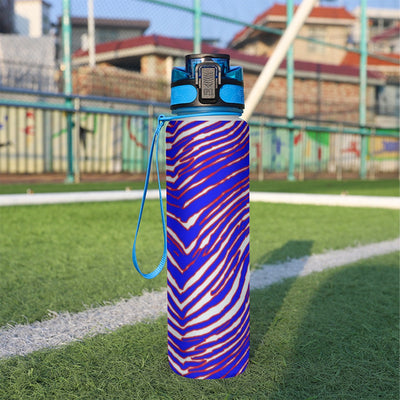 Nfl Football Buffalo Bills zubaz zebra print  Sport Water Bottle 32oz