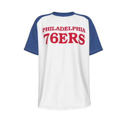 Philadelphia 76ers NBA Basketball Raglan Sleeve T-Shirt