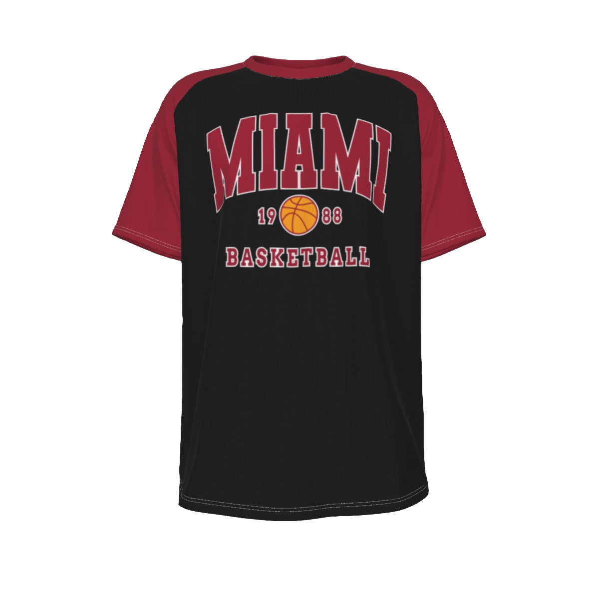 Miami Heat basketball nba raglan  Short Sleeve T-shirt