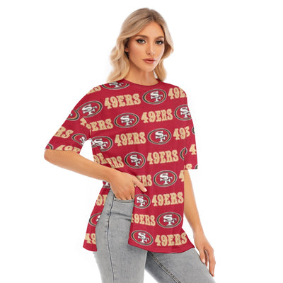 San Francisco 49ers NFL Women's Short Sleeve T-Shirt with Hem Split