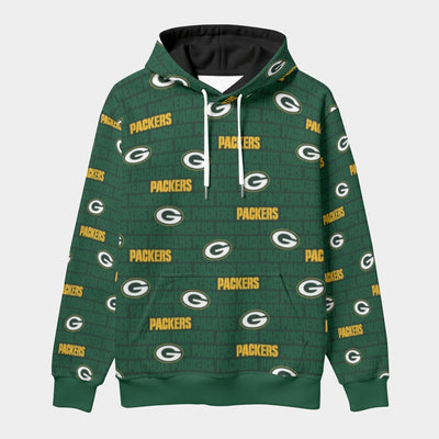 Green Bay Packers Classic Pullover Hoodie with Front Pocket and Drawstring