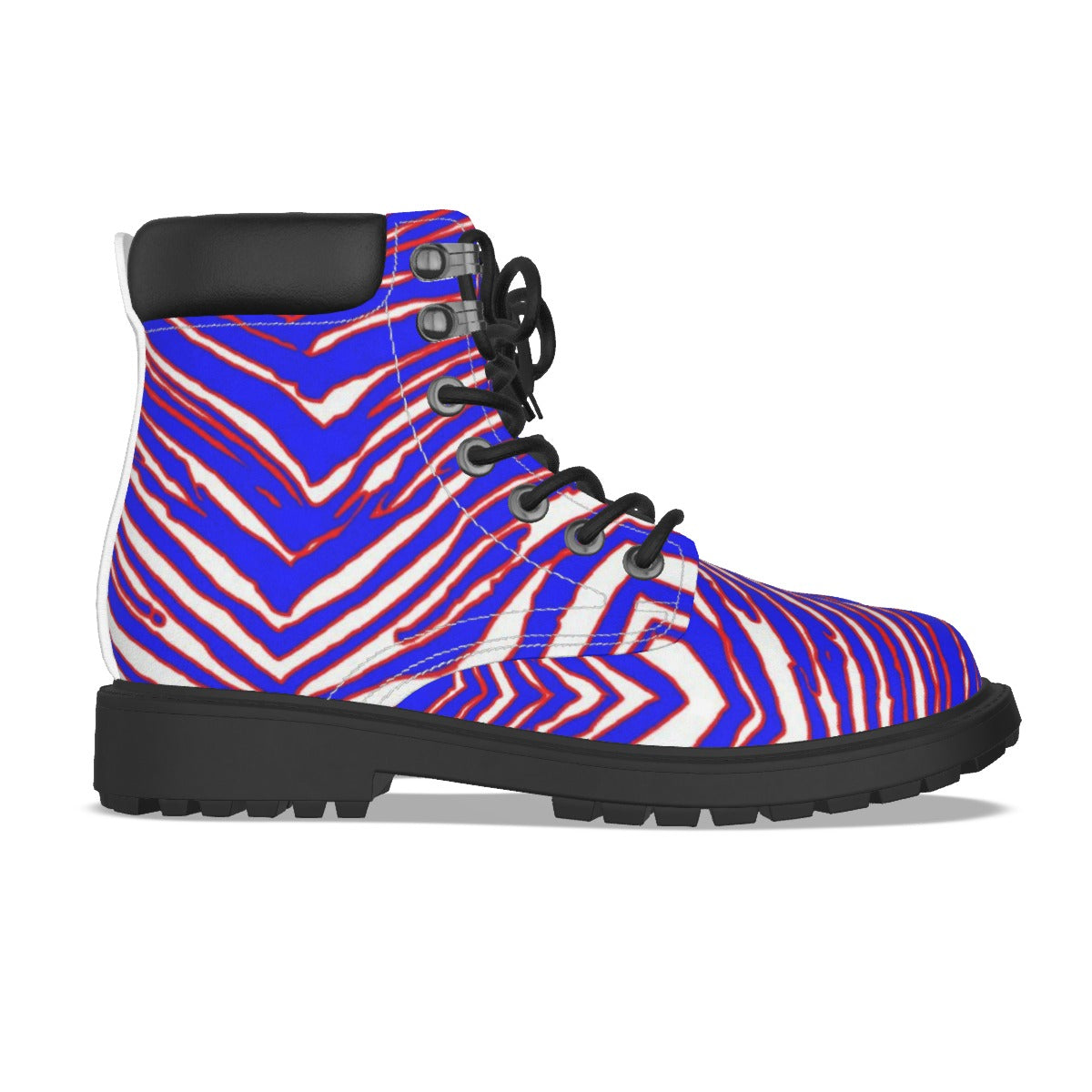 NFL Buffalo Bills zubaz Short Boots red blue white zebra print